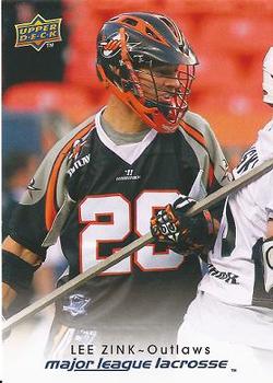 2010 Upper Deck Major League Lacrosse #49 Lee Zink Front